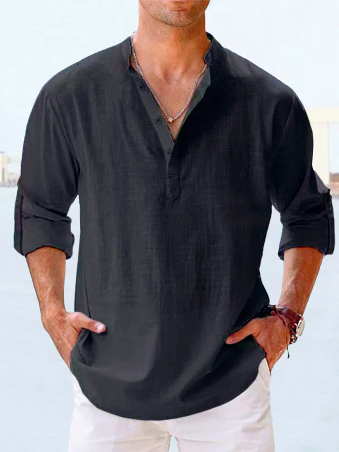 Serracín™ | Camisa de lino casual para hombre