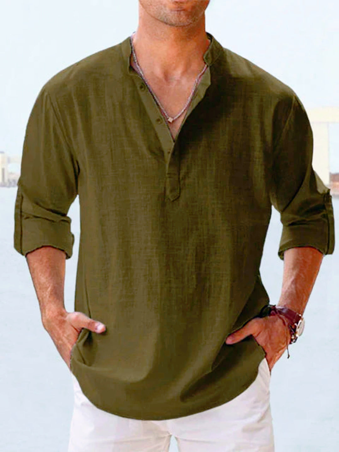 Serracín™ | Camisa de lino casual para hombre